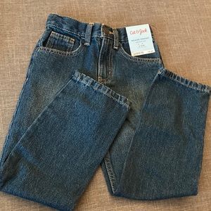 NWT 6 Slim Cat & Jack straight blue jeans